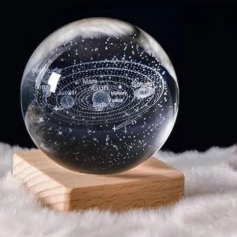 3D Galaxy Crystal Ball Night Lamp – Mesmerizing Cosmic Light for Home everpicks