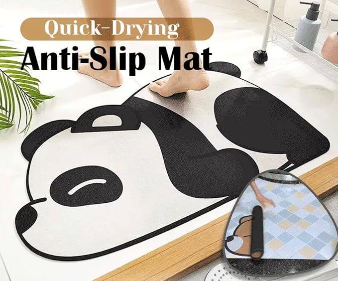 Adorable Non-Slip Panda Floor Mat – Buy 1 Get 1 Free, Perfect for Kids' Rooms & Bathrooms