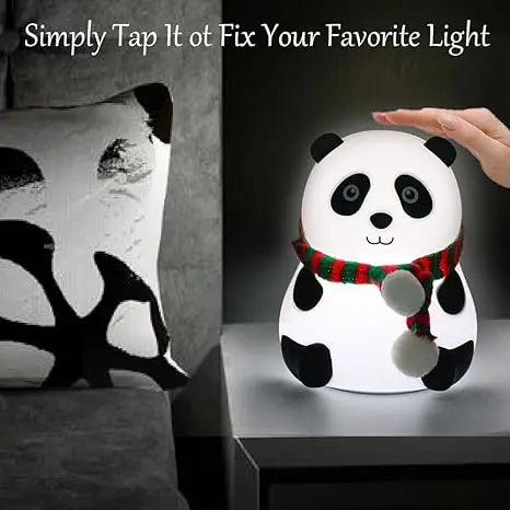 Silicone Panda Lamp – Cute, Touch-Activated LED Night Light for Kids everpicks